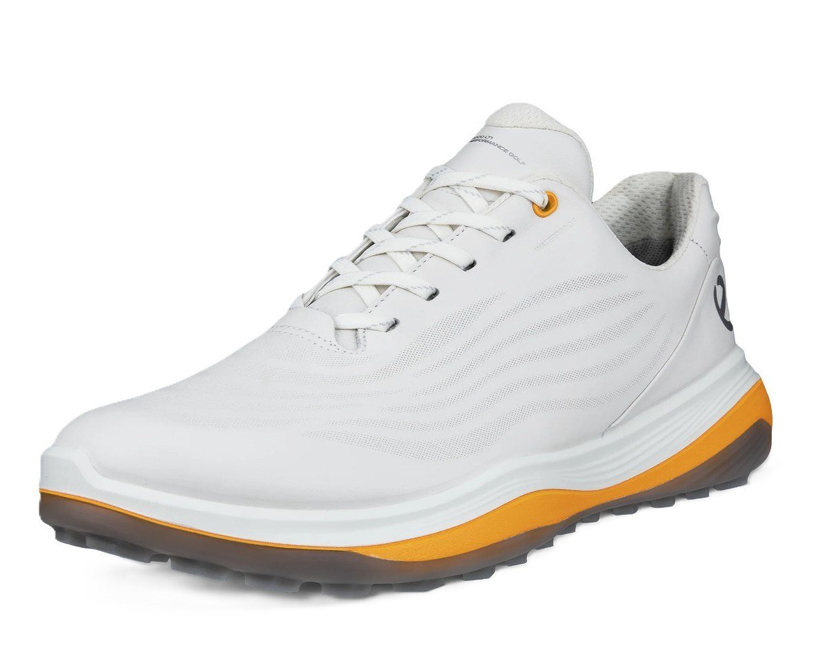 Ecco LT1 chaussures de golf homme, blanc/sunrise