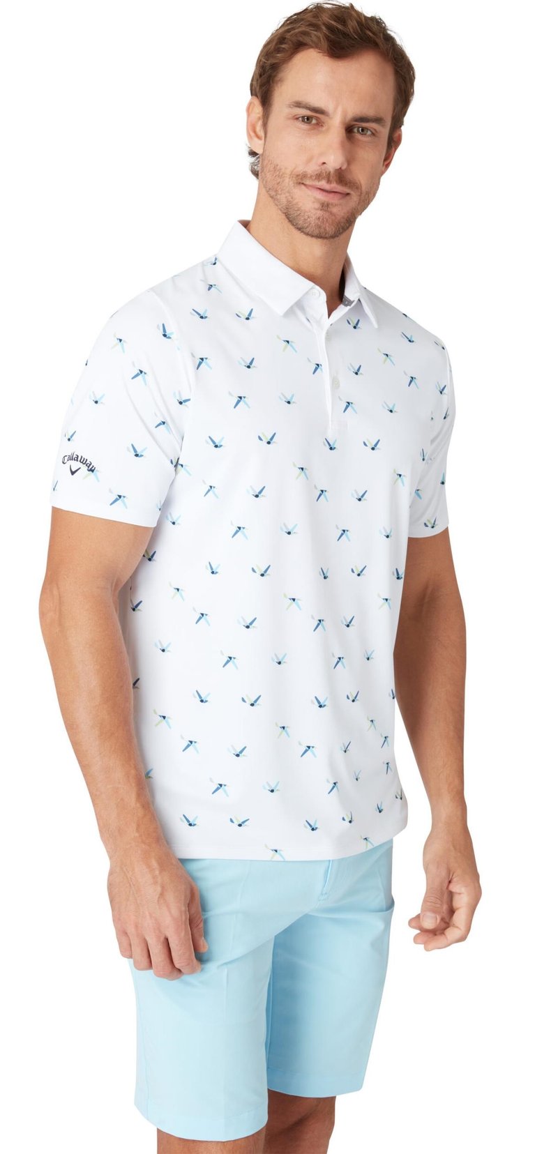 Callaway All Over Birdie polo homme, bright white