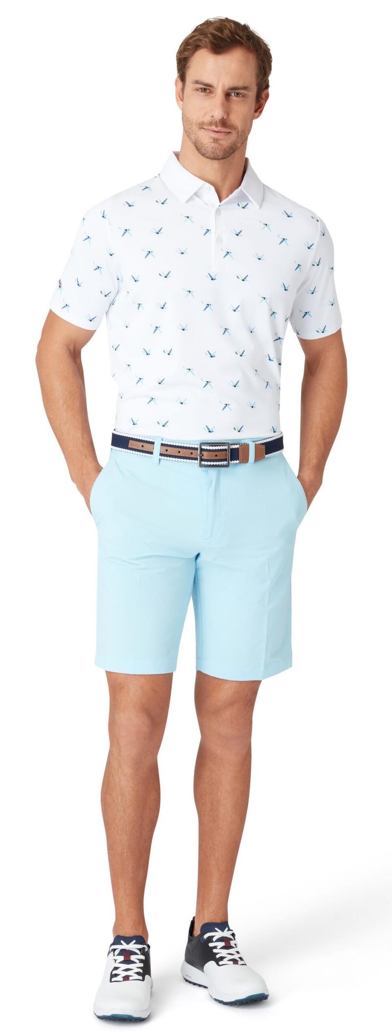 Callaway All Over Birdie polo homme, bright white