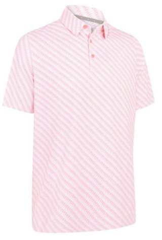 Callaway Twill Print polo homme, rose fraise