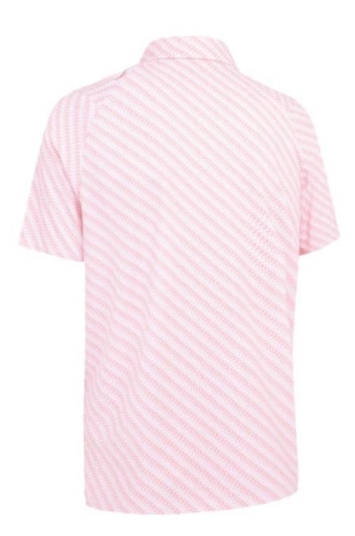Callaway Twill Print polo homme, rose fraise