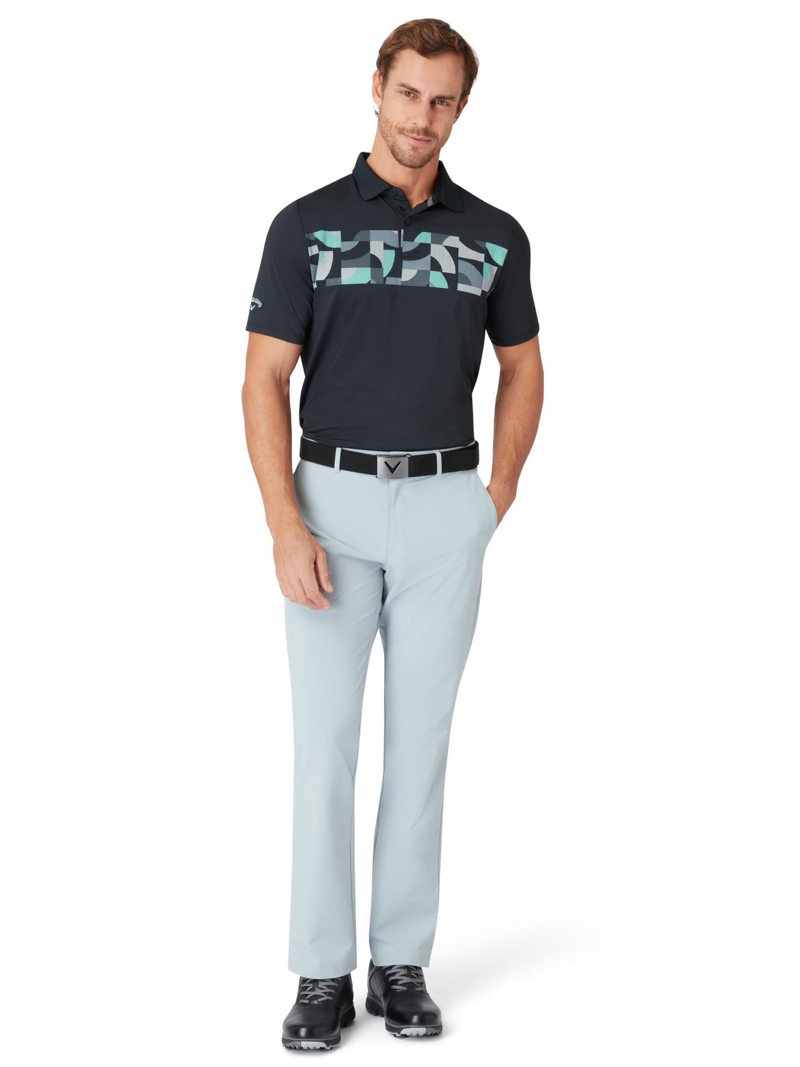 Callaway Optical 'C' polo homme, caviar