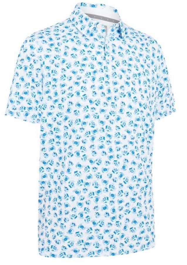 Callaway Crab Novelty Print polo homme, bright white
