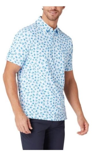 Callaway Crab Novelty Print polo homme, bright white
