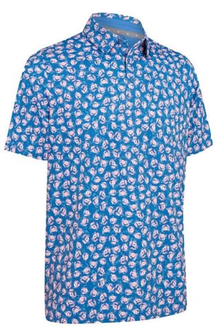 Callaway Crab Novelty Print polo homme, galaxy blue