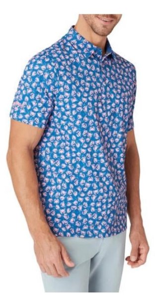 Callaway Crab Novelty Print polo homme, galaxy blue