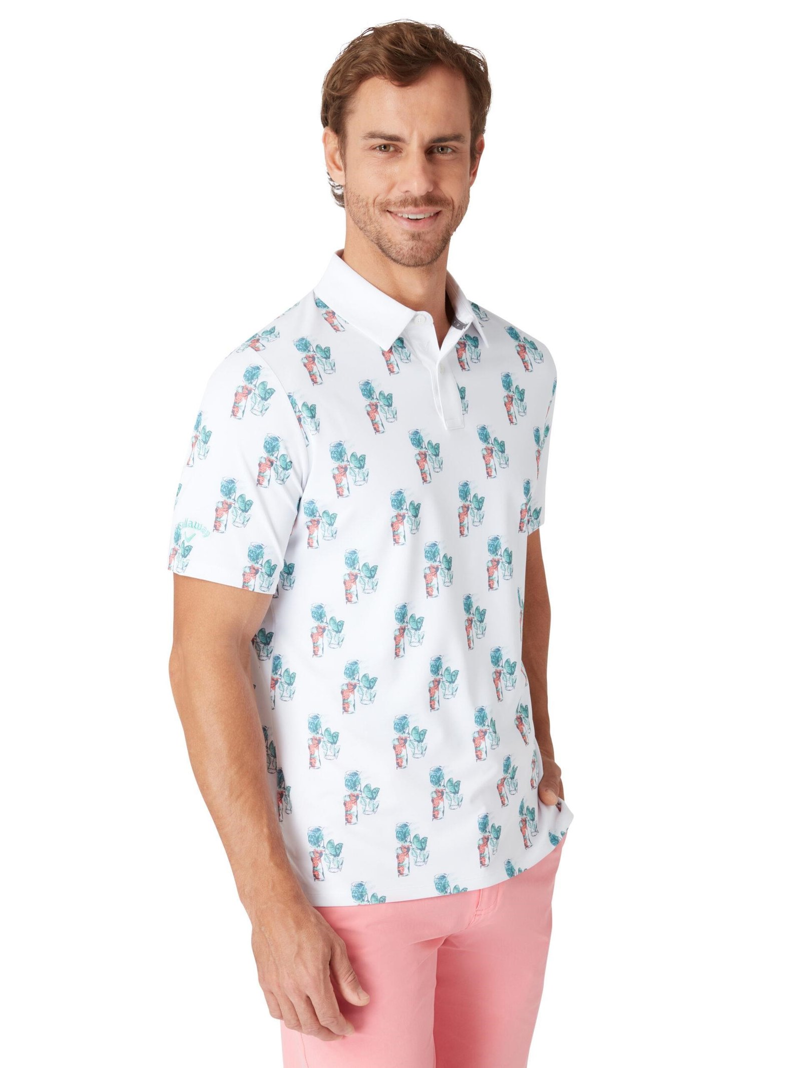 Callaway 19th Hole polo homme, blanc