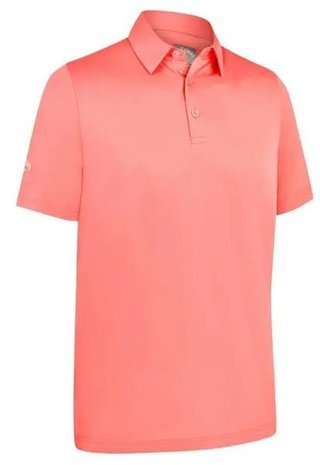 Callaway Swing Tech Tour Fit Solid polo homme, rose fraise