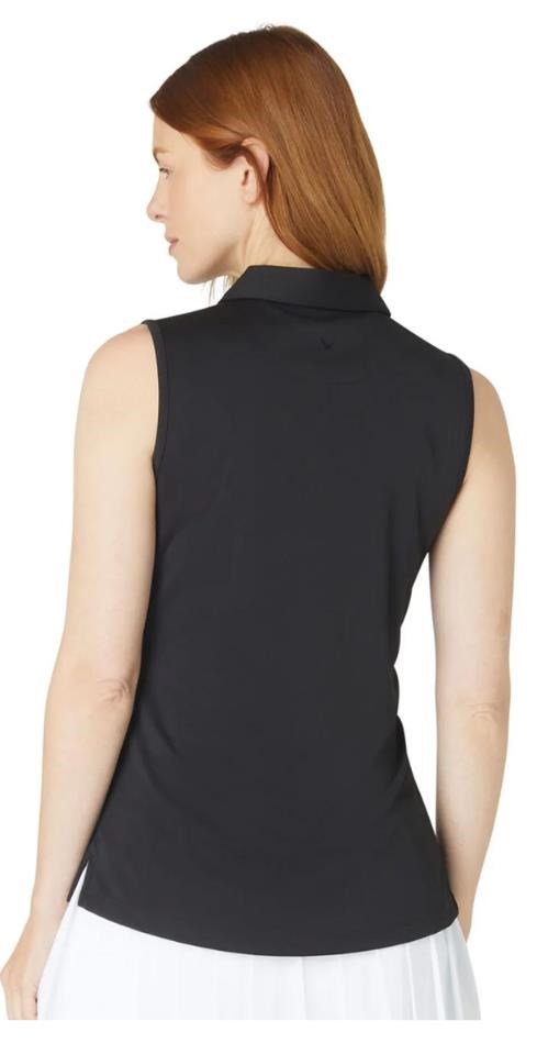 Callaway Tournament Sleeveless polo femme, caviar
