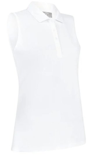 Callaway Tournament Sleeveless polo femme, blanc