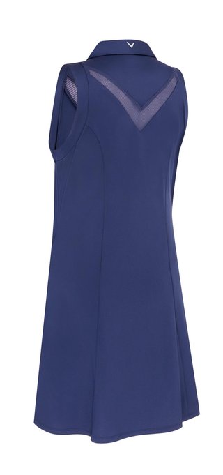 Callaway Flounce Dress with Mesh robe femme, peacoat