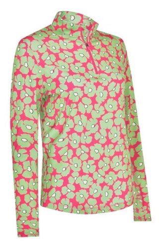 Callaway Floral Printed Sun Protection haut femme, cheeky pink