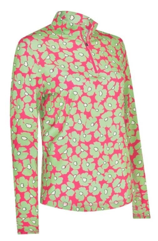 Callaway Floral Printed Sun Protection haut femme, cheeky pink