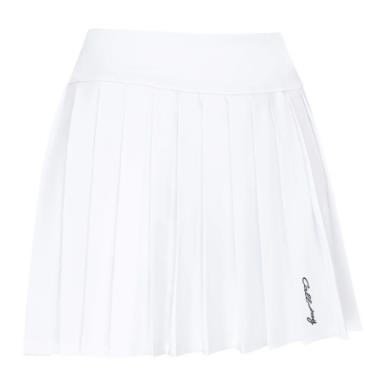 Callaway 16" Pleated jupe-short femme, blanc brillant