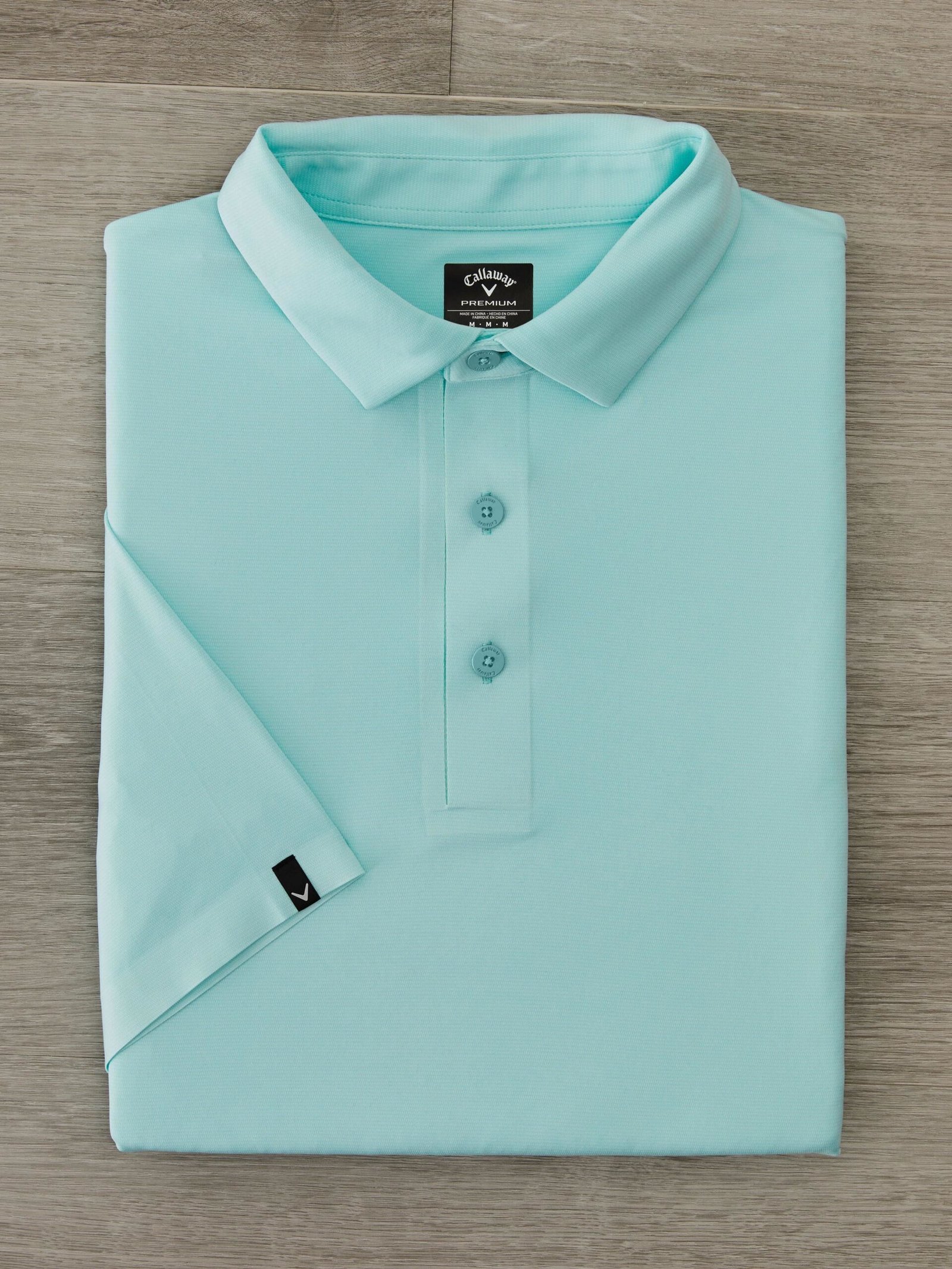 Callaway Premium Jacquard polo homme, birds egg green