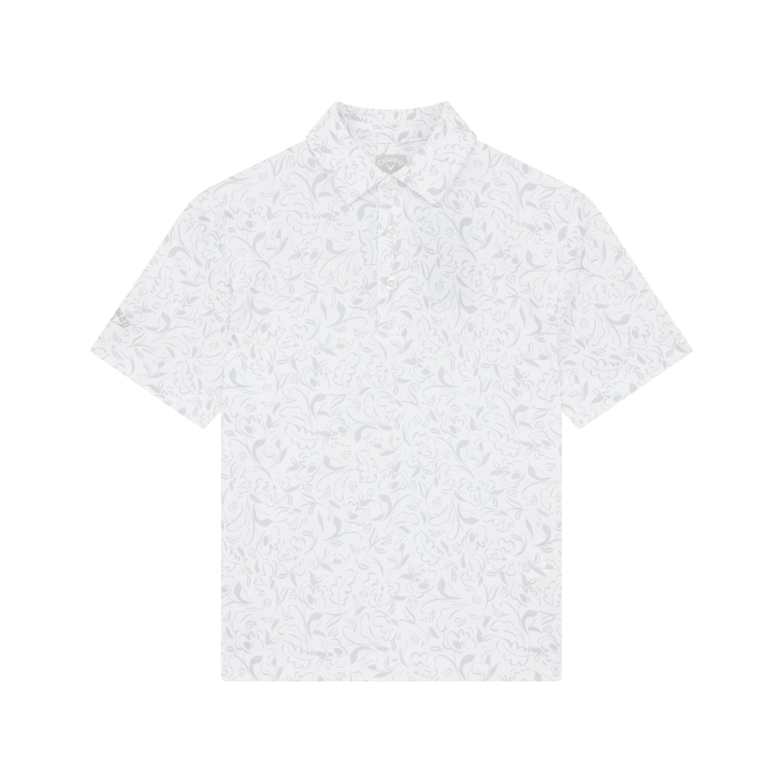 Callaway Floral Print junior polo, blanc