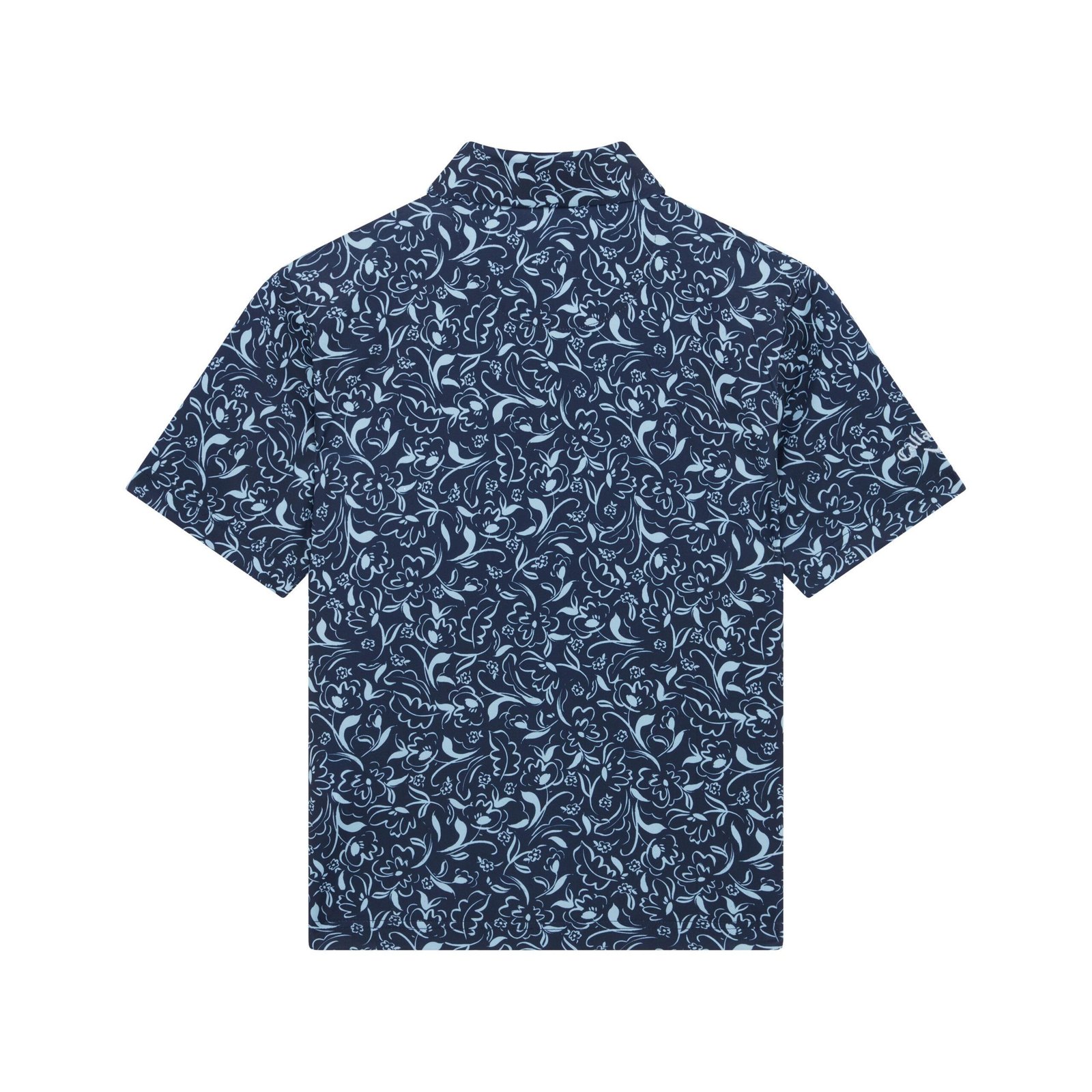 Callaway Floral Print junior polo, peacoat