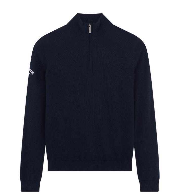 Callaway 1/4 Zip Golf pull junior, bleu marine