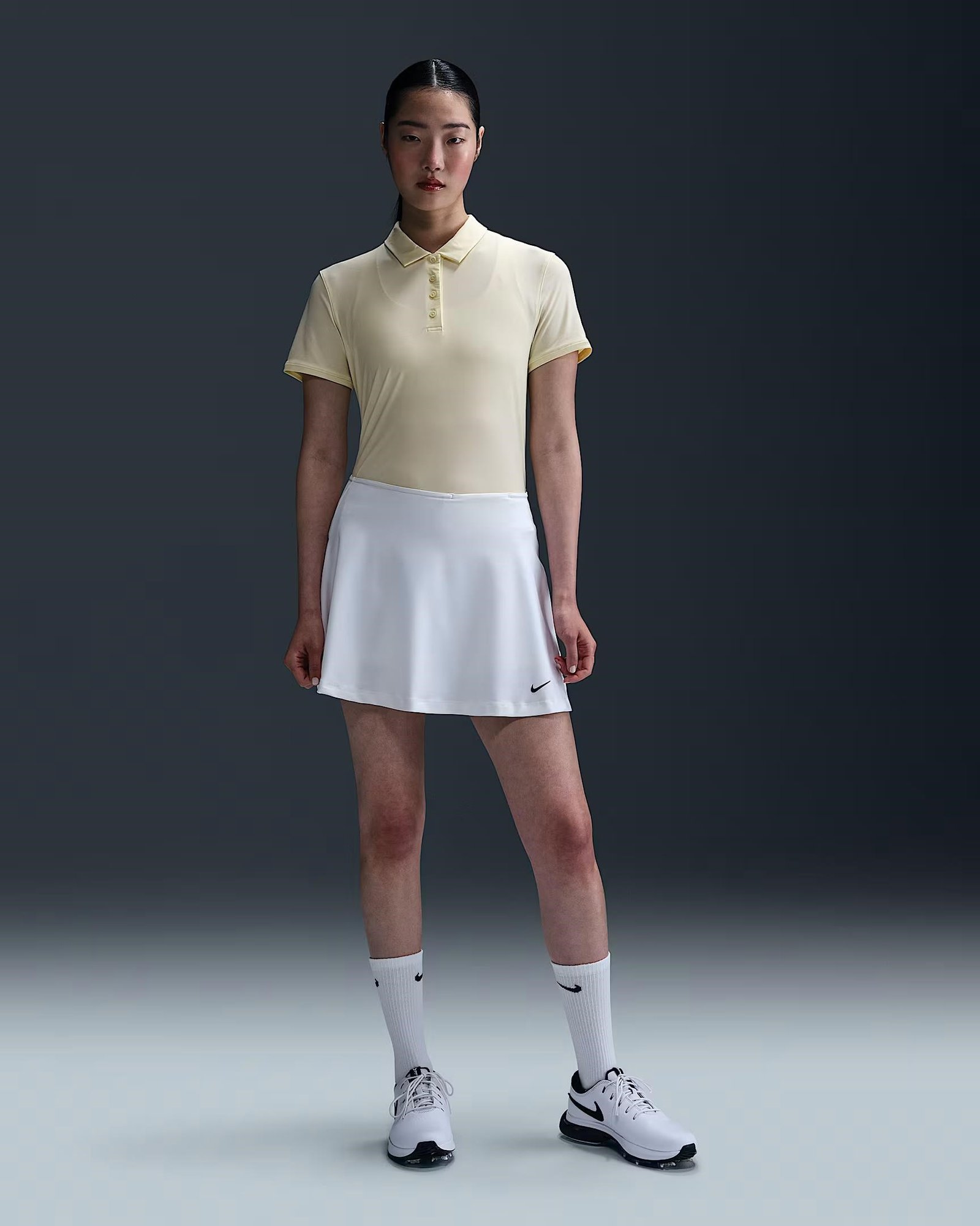 Nike Victory Dri-FIT femme polo manches courtes, alabaster/white