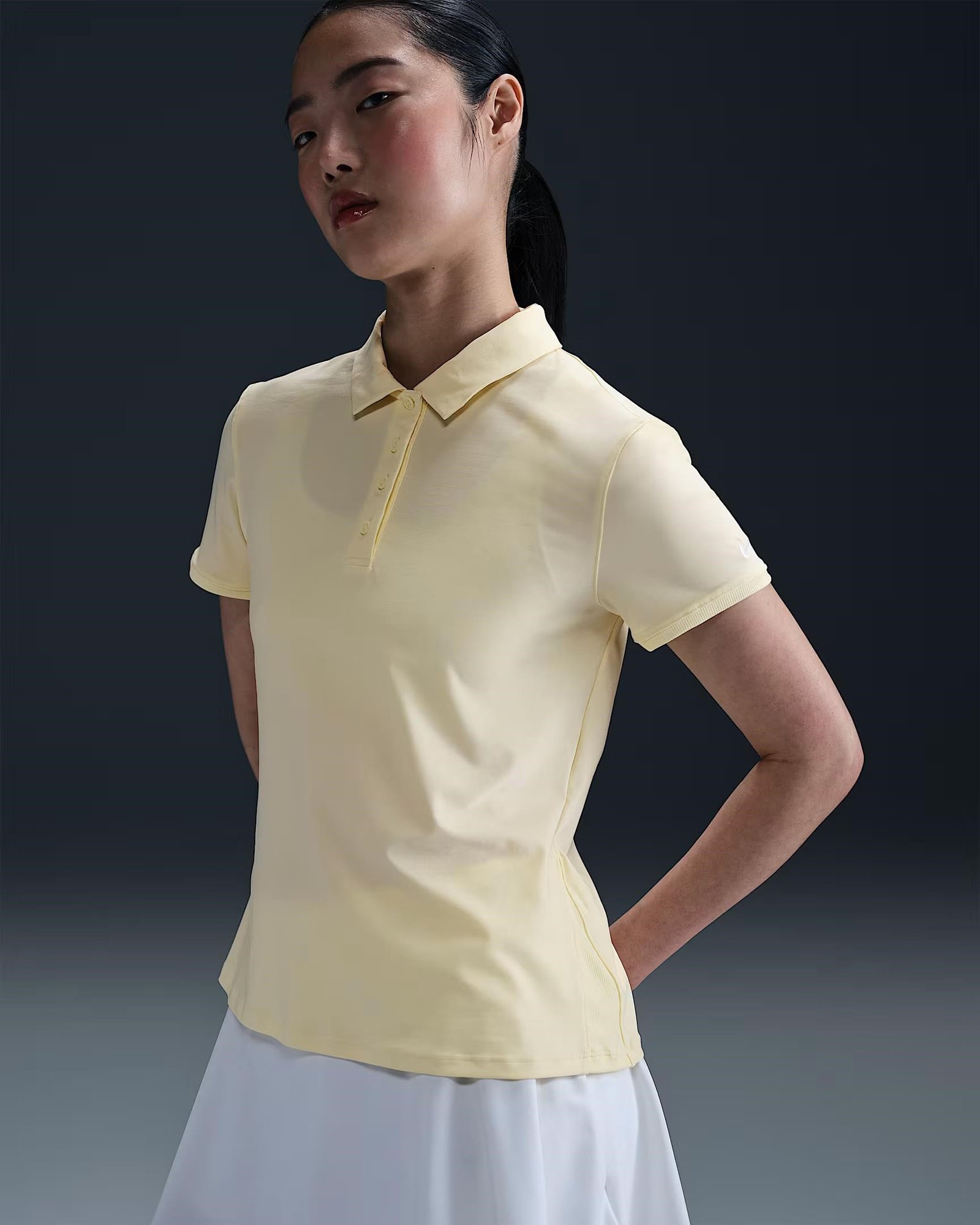 Nike Victory Dri-FIT femme polo manches courtes, alabaster/white