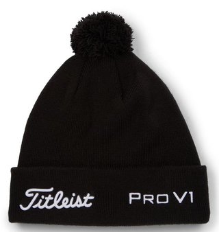 Titleist Tour Pom Pom casquette d'hiver unisexe, noir/blanc