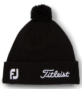 Titleist Tour Pom Pom casquette d'hiver unisexe, noir/blanc