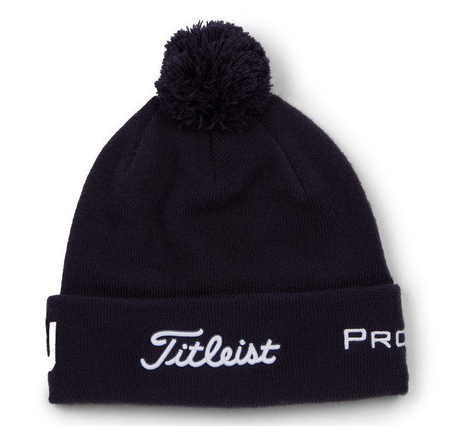 Titleist Tour Pom Pom bonnet d'hiver unisex, marine/blanc