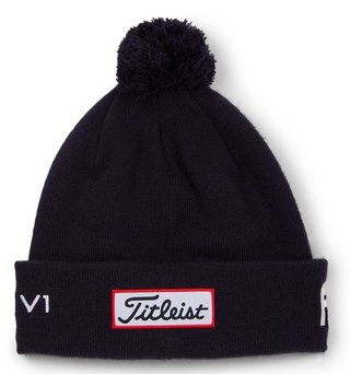Titleist Tour Pom Pom bonnet d'hiver unisex, marine/blanc