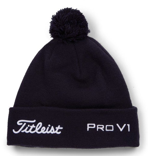 Titleist Tour Pom Pom bonnet d'hiver unisex, marine/blanc