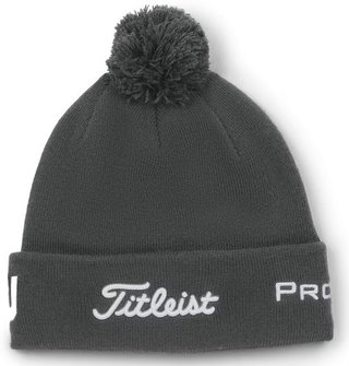 Titleist Tour Pom Pom casquette d'hiver unisexe, charcoal/white