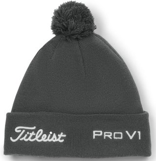 Titleist Tour Pom Pom casquette d'hiver unisexe, charcoal/white