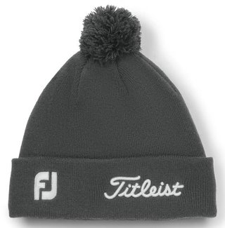 Titleist Tour Pom Pom casquette d'hiver unisexe, charcoal/white