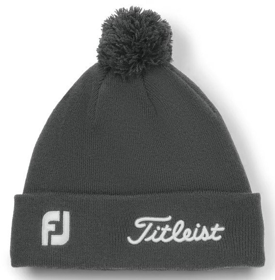 Titleist Tour Pom Pom casquette d'hiver unisexe, charcoal/white