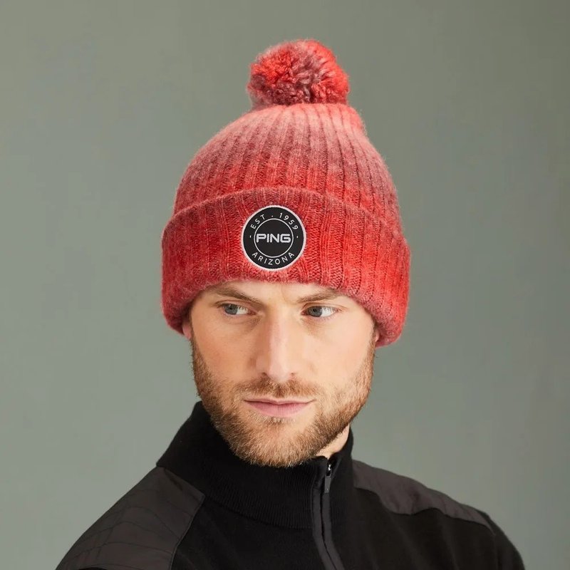 PING Barraclough bonnet d'hiver homme, rouge multi