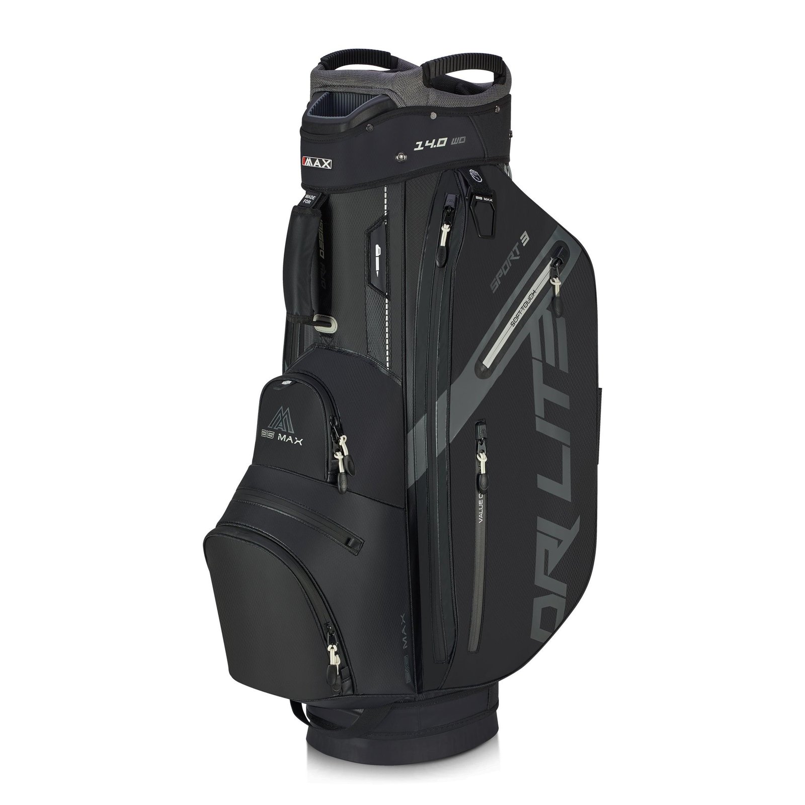 Big Max Dri Lite Sport 3 sac de chariot, noir