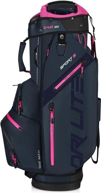 Big Max Dri Lite Sport 3 sac chariot, steel blue / fuchsia