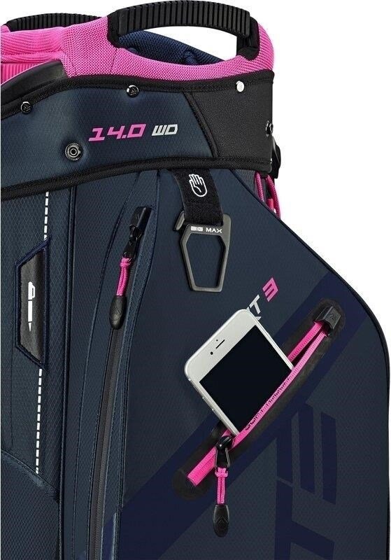 Big Max Dri Lite Sport 3 sac chariot, steel blue / fuchsia