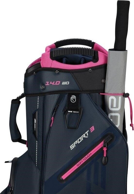 Big Max Dri Lite Sport 3 sac chariot, steel blue / fuchsia