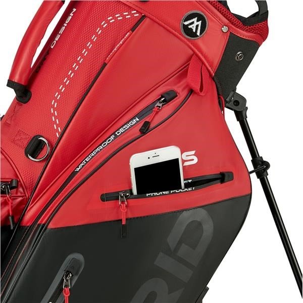 Big Max Dri Lite Hybrid Plus stand bag, rouge/noir
