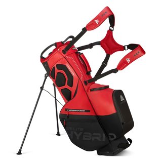 Big Max Dri Lite Hybrid Plus stand bag, rouge/noir