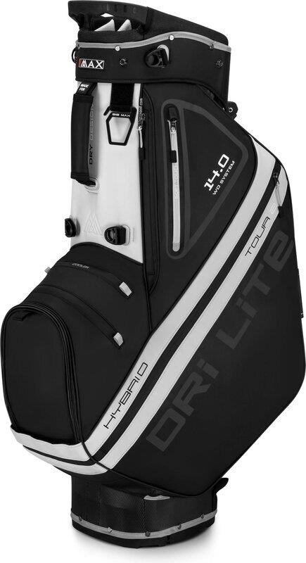 Big Max Dri Lite Hybrid Tour 2 stand bag, noir/blanc cassé