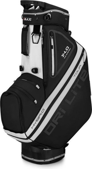 Big Max Dri Lite Hybrid Tour 2 stand bag, noir/blanc cassé