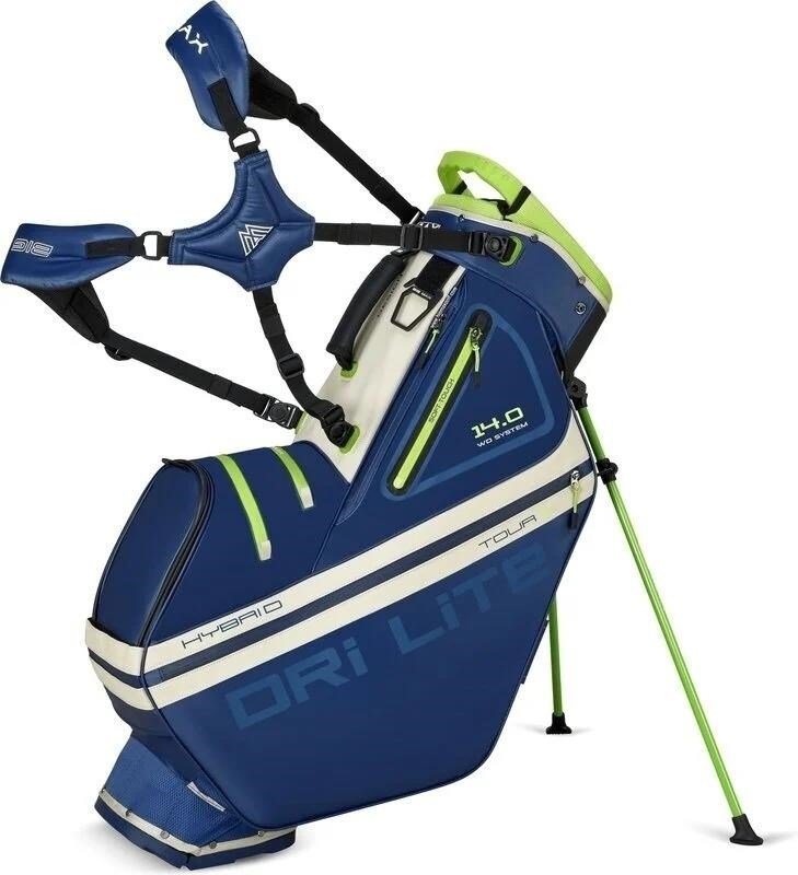 Big Max Dri Lite Hybrid Tour 2 sac de golf, navy/lime