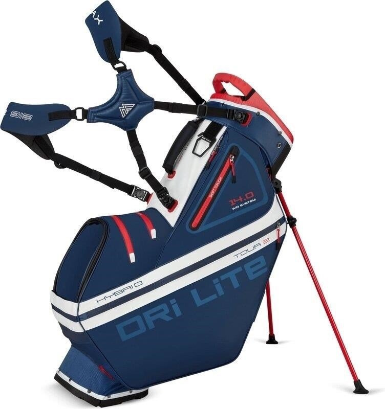 Big Max Dri Lite Hybrid Tour 2 stand bag, navy/rouge/blanc