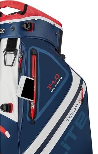 Big Max Dri Lite Hybrid Tour 2 stand bag, navy/rouge/blanc