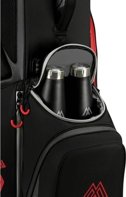 Big Max Dri Lite Feather 2 stand bag, noir/rouge