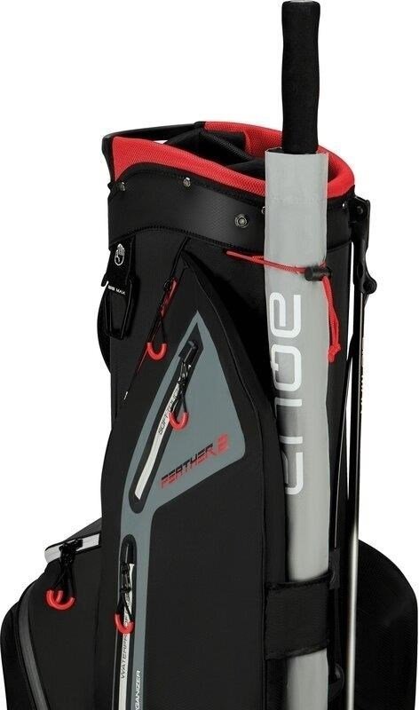 Big Max Dri Lite Feather 2 stand bag, noir/rouge