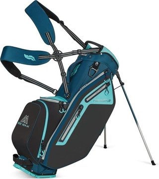 Big Max Dri Lite Feather 2 sac de golf à trépied, steel blue/petrol/aquatic awe