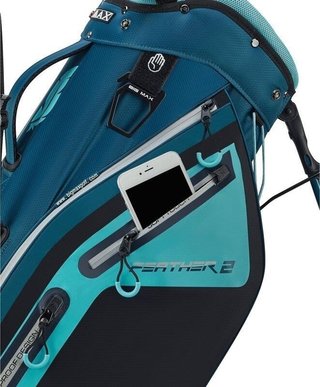 Big Max Dri Lite Feather 2 sac de golf à trépied, steel blue/petrol/aquatic awe