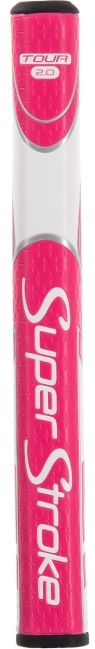 SuperStroke Zenergy Tour 2.0 grip de putter, rose/blanc